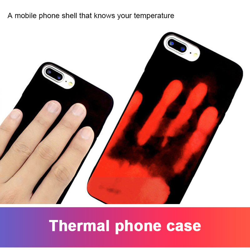 Heat Sensitive PU Back Cover Phone Case for Iphone6/7/8