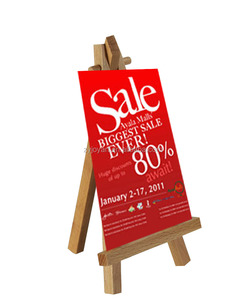 A-frame <strong>Mini</strong> Display Wooden Easel With Stretched Painting <strong>Canvas</strong> 3.5*6 Inch - Product Image 4
