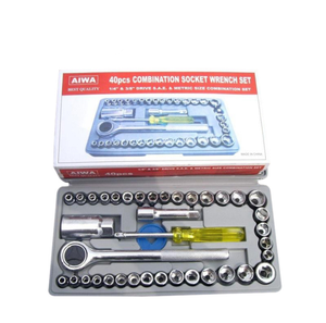 <span class=keywords><strong>40</strong></span> Cái Dụng Cụ Sửa Chữa Xe Hơi Chrome Vanadi Cờ Lê Ổ Cắm - Product Image 1