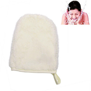 Gants de nettoyage du visage en microfibres avec LOGO personnalisé <span class=keywords><strong>Gant</strong></span> <span class=keywords><strong>démaquillant</strong></span> réutilisable pour serviettes faciales - Product Image 2