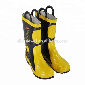 Botas de Seguridad de Goma para Bomberos, Botas Antiincendios para la Lucha Contra Incendios, Accesorio Esencial para el Equipo - Product Image 6