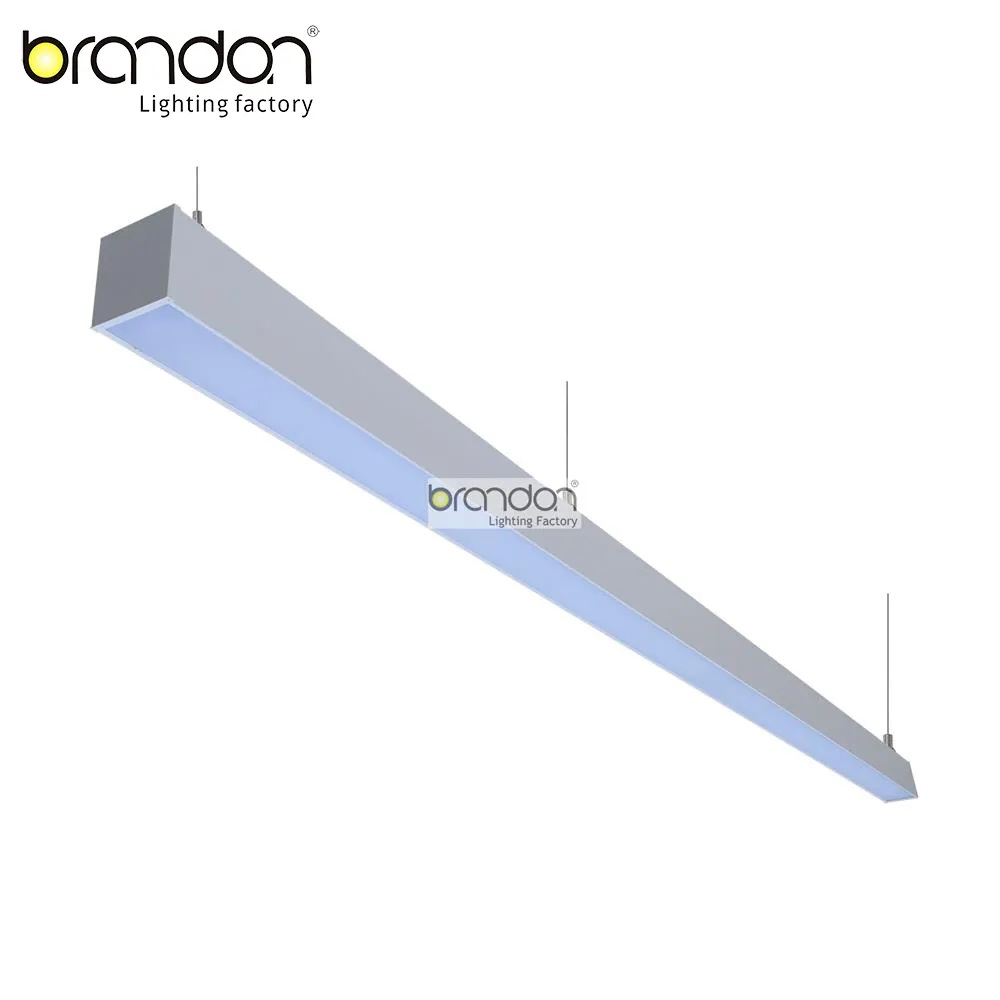 Hanging ceiling acrylic cover 5 years warranty 40w 4 foot guangdong Jiangmen architectural linear Led pendant light