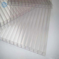 Weather Resistant Transparent Triple Wall Policarbonato Roofing Sheets for Skylight Cover