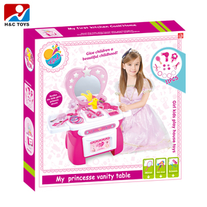 Pink <strong>Princess</strong> Vanity <strong>Table</strong> Kids <strong>Dressing</strong> <strong>Table</strong> for Little Girls - Product Image 3