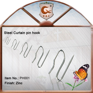 Manufacture High Quality <strong>Curtain</strong> <strong>Hooks</strong> Metal Steel <strong>Curtain</strong> Pin <strong>Hooks</strong> for <strong>Curtain</strong> - Product Image 2
