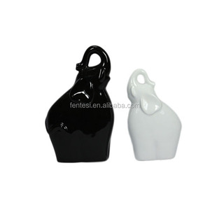 Figuras de Animales de Cerámica Esmaltada Pequeñas de Diseño Nuevo 2014 Elefante Negro - Product Image 4
