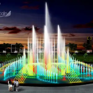 Decorative Water Fountains Colorful Lights Fountain Decorative Program Control Dancing Water Fountain