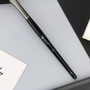 Meibeaili — pinceaux de maquillage avec Logo personnalisé, brosse en éventail à poils synthétiques, noir/gris, outils à reflets, 839, vente en gros - Product Image 6