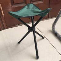 Chaise pliante avec 3 Jambes Tabouret de Camping En Plein Air et Randonnée Pêche Portable