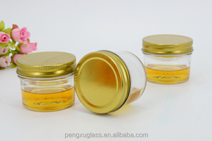Petit rond <span class=keywords><strong>caviar</strong></span> conteneur Russie 100 ml 3.5 oz <span class=keywords><strong>caviar</strong></span> bocal en verre avec couvercle en métal de vis - Product Image 4
