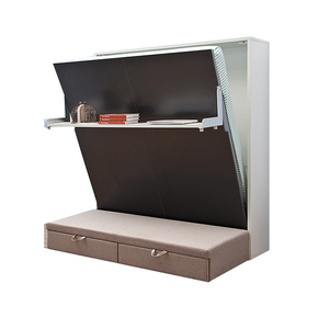 Smart Furniture <strong>Double</strong> Hidden <strong>Folding</strong> Wall <strong>Bed</strong> with Couch Sofa - Product Image 1