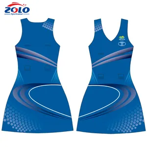 Cheap customized sublimated girls netball uniforms australia