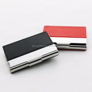 Tarjetero personalizado de Metal y cuero, venta al por mayor, con nombre de boda, tarjetas de negocios - Product Image 1