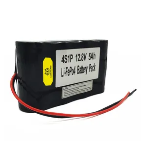 12V Lifepo4 5Ah Cell Price Battery Pack Batterie Packs Lithium 5000Mah 60Wh 12.8V Management System Rechargeable