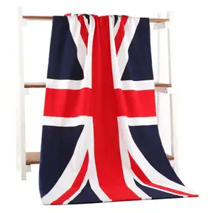 union jack flagge design gedruckt strandtuch uk offiziellen marke