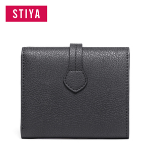 Personnalisé sac à main minimaliste biplier Slim Lady <span class=keywords><strong>bourse</strong></span> d'<span class=keywords><strong>argent</strong></span> véritable portefeuille <span class=keywords><strong>en</strong></span> cuir - Product Image 4