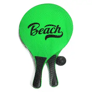Raket tenis pantai, raket tenis pantai dapat diterima kayu harga pabrik grosir raket dayung pantai kustom dengan tas jaring tenis kayu lapis