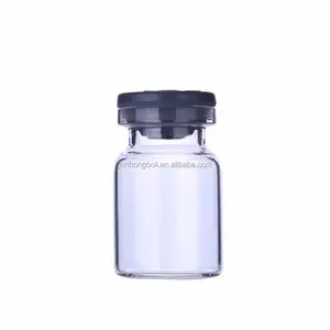 בקבוקונים ברורים 6ml 10ml תרופות בקבוקון רפואי הזרקת צלוחיות זכוכית עם גומי
