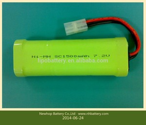 Recargable <span class=keywords><strong>7.2</strong></span> <span class=keywords><strong>v</strong></span> aa <span class=keywords><strong>nimh</strong></span> 1500 mah batería para luces solares - Product Image 1