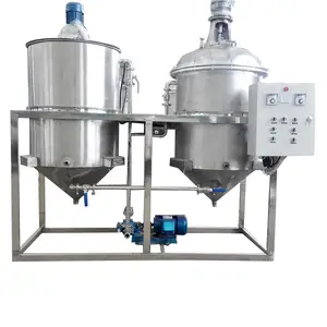 stainless steel food grade material edible palm crude oil refinery machine