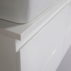 <span class=keywords><strong>Laque</strong></span> <span class=keywords><strong>Mur</strong></span> Accroché Double En Céramique Haut Bassin Blanc Salle De Bains Vanité - Product Image 4