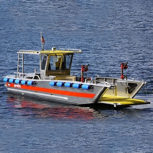 10 m commercial standard d'atterrissage en aluminium barge avec grue hydraulique 1 tonne à vendre - Product Image 4