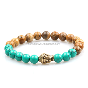 x bracelet de puissance 7 <span class=keywords><strong>chakra</strong></span> bracelet de perles bracelet de bouddha pour les femmes et les hommes - Product Image 3