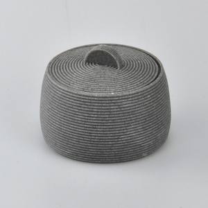 Accessoires de salle de bain Jingle de haute qualité écologiques en forme de fût gris poly classique bon marché - Product Image 5