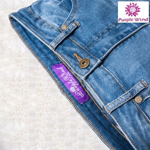 Fiable et pas cher accepter OEM dame <span class=keywords><strong>jean</strong></span> bleu clair flare <span class=keywords><strong>jean</strong></span> - Product Image 3