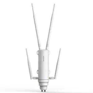 Extensor de alcance externo, à prova d' água de alta potência ac1200, wifi, banda dupla 1km, distância de transmissão, roteador poe