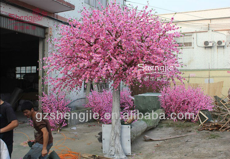 прихорашиваться искусственного черри цветение деревьев( деревянный сундук ткани цветка)