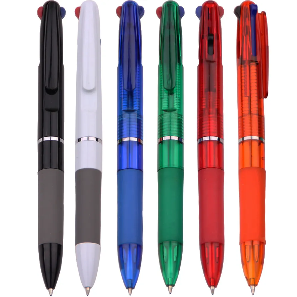 ปากกาพลาสติก3สี3 In 1หลายสีปากกาโปรโมชั่น3สีปากกา