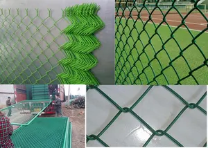 High Quality Hot Dipped Galvanized Pvc Coated Chain Link Fences Fencing Net Chain Link Fence For Sale