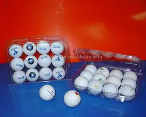 2020 neue design golf ball kunststoff clamshell verpackung golf bälle