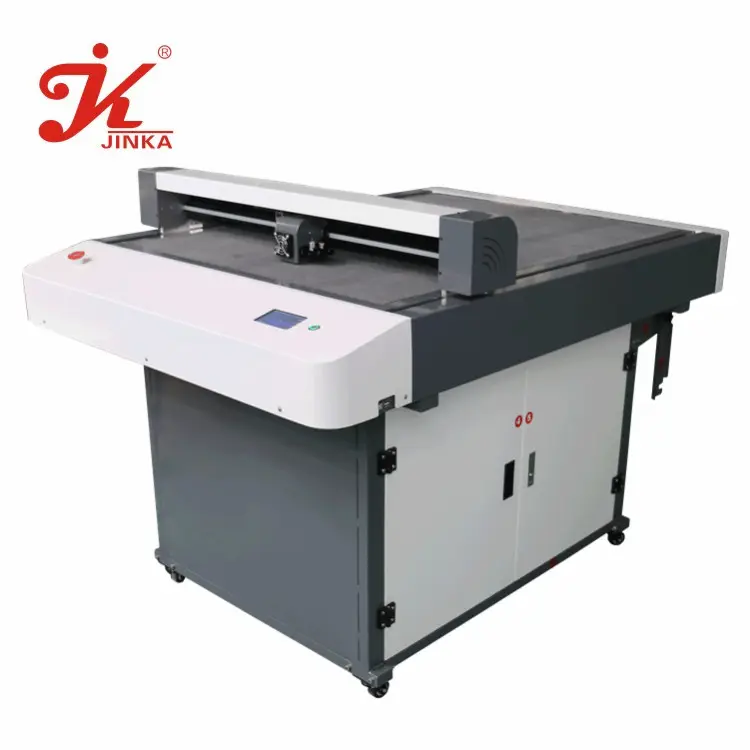 Jinka CNC Pola Cutter Tanda Flatbed Cutting Plotter