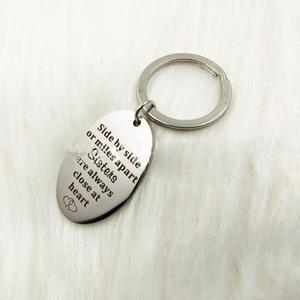 Porte-clés soeurs côte à côte ou Miles <span class=keywords><strong>Apart</strong></span> Sisters Close at Heart Amitié Cadeaux Porte-clés porte-clés en acier inoxydable - Product Image 3