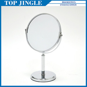 Espejo de maquillaje de pie de forma elegante 2 en 1, diseño contemporáneo para uso cosmético - Product Image 1