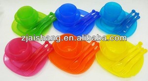 Europeo Alla <span class=keywords><strong>Moda</strong></span> di Prima Classe di Alta Qualità di grado alimentare usa e getta food grade variopinto rotondo di plastica che serve ciotola Bpa libero - Product Image 2