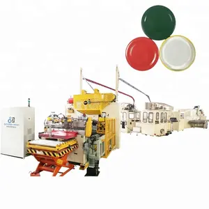 Twist off Glass Bottle Metal Lug Cap Production Line Twist off cap making machine