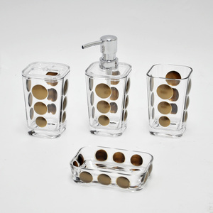 Accesorios de baño de cristal acrílico transparente estilo Hotel - Product Image 6