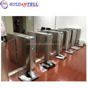 manufacture employees access low price flap gate turnstile with esd shoe checker