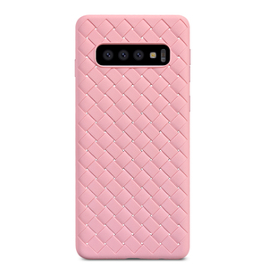 patrón de tejido suave de la cubierta del teléfono móvil del tpu para samsung s10/plus/lite - Product Image 3