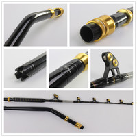 GMR022 Guides réglables pour rouleaux d'eau salée à usage intensif Stand up Big Game Unit Bent Butt Blank Trolling Fishing Rod