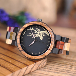 <span class=keywords><strong>Orologio</strong></span> da polso di alta qualità BOBO amanti degli uccelli orologi in <span class=keywords><strong>legno</strong></span> per uomini e donne con cervi per coppie - Product Image 6