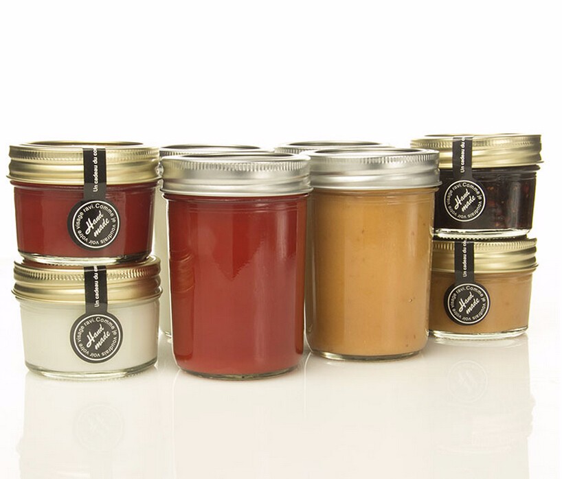 Round Shape Honey Jam Pickles Glass Jar With Twist off Lid Food Storage Glass Jar