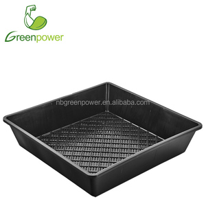 <span class=keywords><strong>Bac</strong></span> de semis carré en plastique PP pour hydroponie en pâturages agricoles, 460x460x100mm, noir - Product Image 4