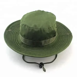 Hot boonie săn cá đồng bằng trống tuỳ bucket hat với chuỗi