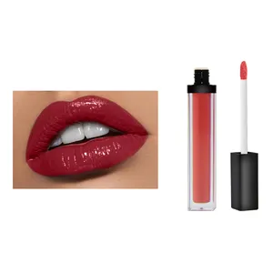 새로운 개인 라벨 메이크업 로고 없음 립 크림 비건 샤인 Lipstain Lipgloss