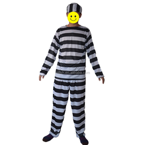 <span class=keywords><strong>Disfraz</strong></span> de <span class=keywords><strong>Prisionero</strong></span> para <span class=keywords><strong>Hombre</strong></span>, Carnaval, Halloween, MAB-115 - Product Image 4