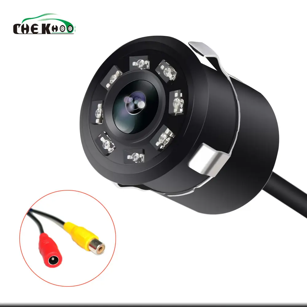 Car Rear View Camera Universal Backup Parking Camera 8 LED Night Vision Waterproof 170 Wide Angle HD Color Image Reversing Cam